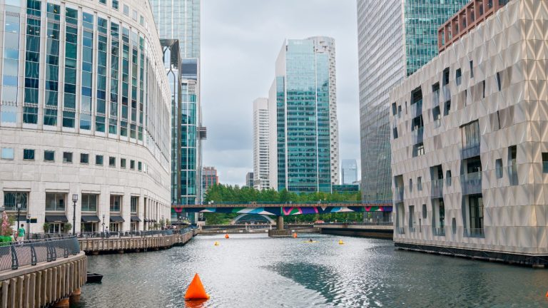 Office buildings in Canary Wharf