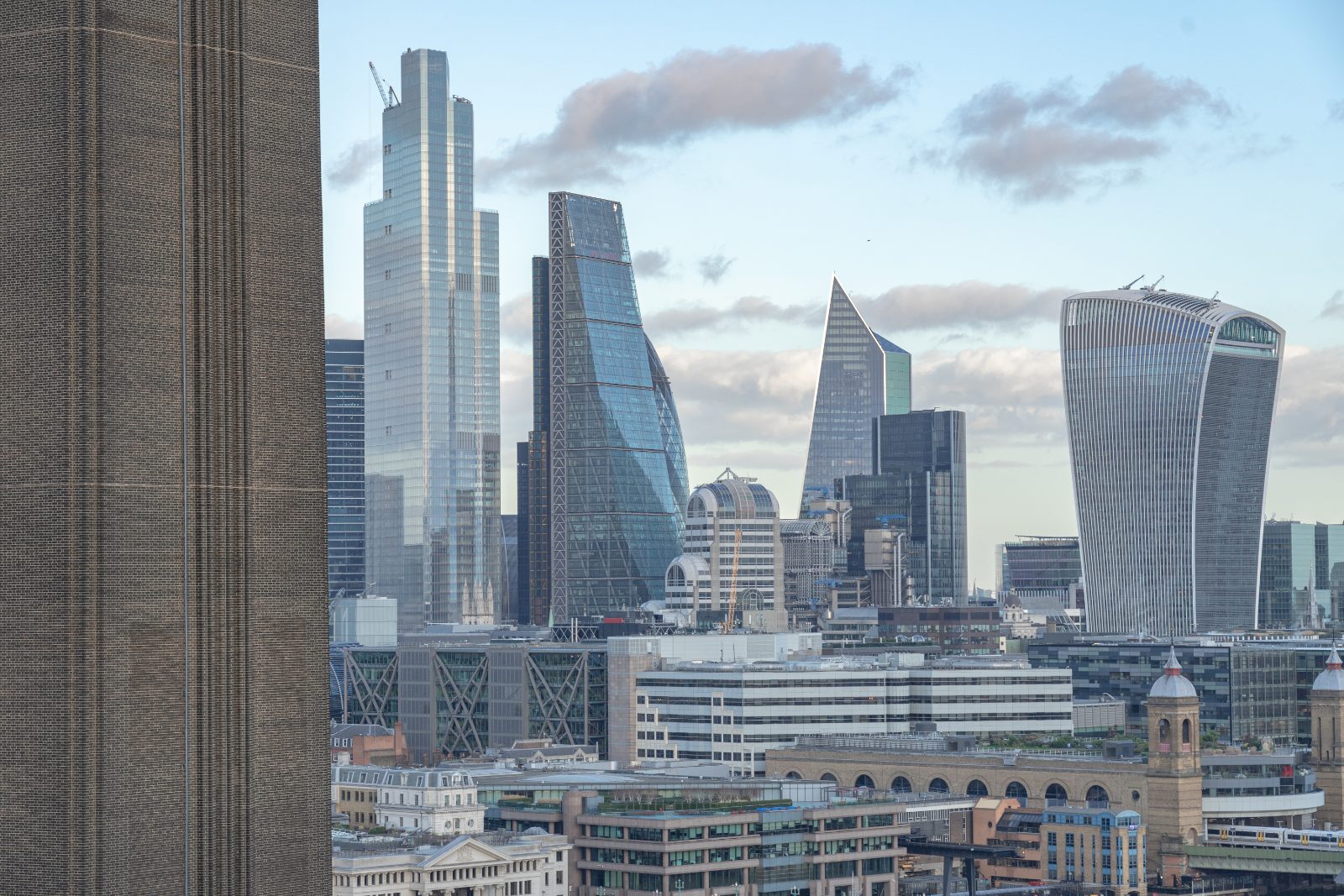 Modern office buildings in the UK
